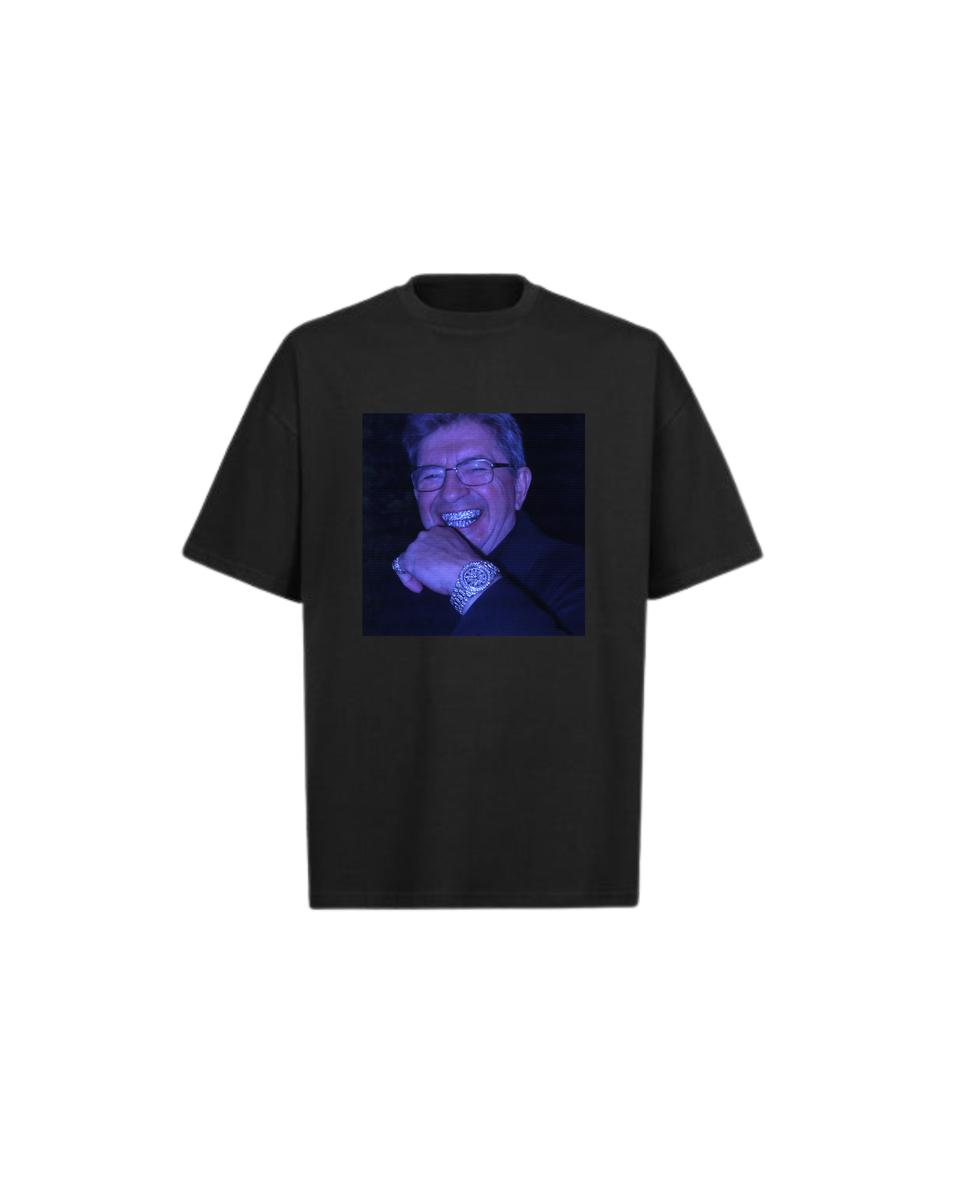 T-shirt noir grillz – Melenchon