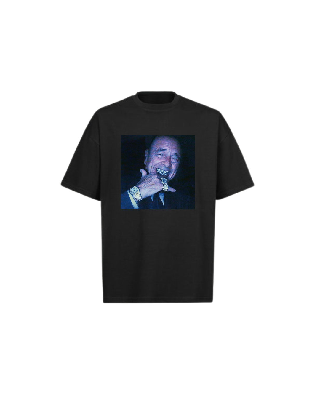 T-shirt noir grillz – Chirac